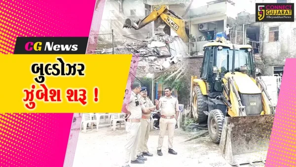 અંકલેશ્વર: તંત્ર દ્વારા મુખ્યમાર્ગ પરના દબાણો હટાવવાની ઝુંબેશ શરૂ, પોલીસ બંદોબસ્ત સાથે રખાયો