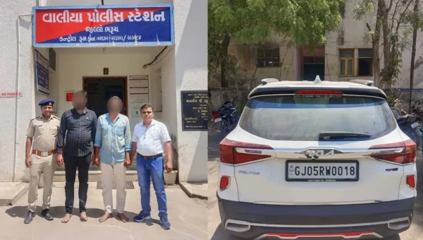 ભરૂચ: વાલિયાના ક્રિષ્ના નગરમાં છુટાછેડા બાદ માતા સાથે રહેતી બાળકીને પિતા લઈ ગયા, પોલીસે પિતા સહિત 2 વ્યક્તિની અપહરણના ગુનામાં કરી ધરપકડ