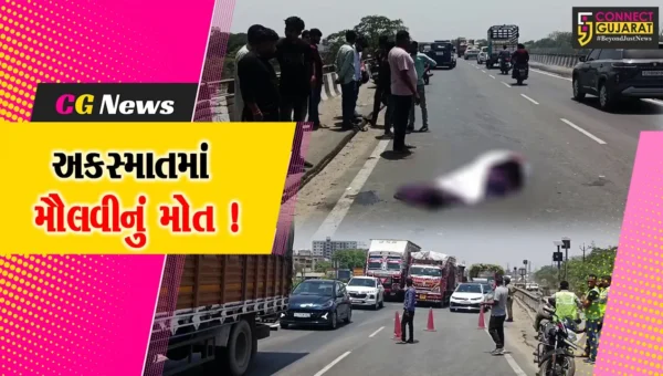 અંકલેશ્વર: NH 48 પર અજાણ્યા વાહનની ટકકરે મોપેડ સવાર મૌલવીનું મોત, અન્ય એક યુવાનને ઇજા