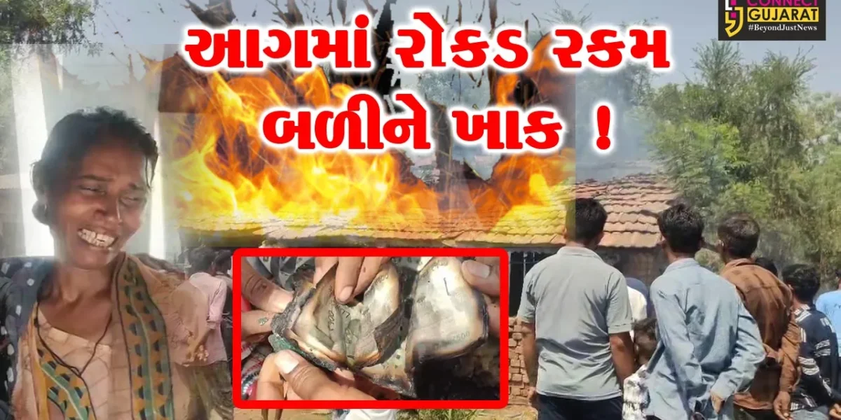 ભરૂચ: જંબુસરના વેડચ ગામે મકાનમાં લાગેલી આગમાં રોકડા રૂ.1.25 લાખ સ્વાહા, દાગીના પણ બળી ગયા !