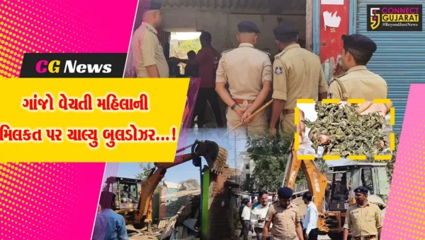 વલસાડ : નશીલા પદાર્થનું વેચાણ કરતી મહિલાના ગેરકાયદેસર મિલકત પર બુલડોઝર ચાલતા ફફડાટ