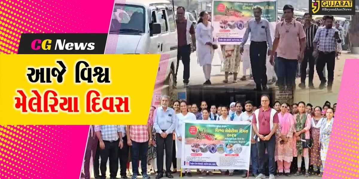 ભરૂચ: આજે વિશ્વ મેલેરિયા દિવસ, આરોગ્ય વિભાગ દ્વારા જન જાગૃતિ રેલીનું આયોજન