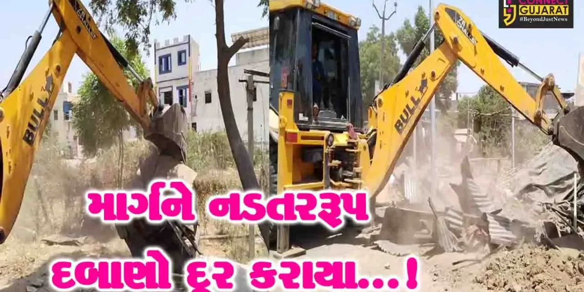 અંકલેશ્વર : અંદાડામાં મુખ્ય રસ્તાને નડતરરૂપ લારી-ગલ્લાનાં દબાણો દૂર કરતું તંત્ર,PWD,ગ્રામ પંચાયત અને સિંચાઈ વિભાગ દ્વારા કાર્યવાહી