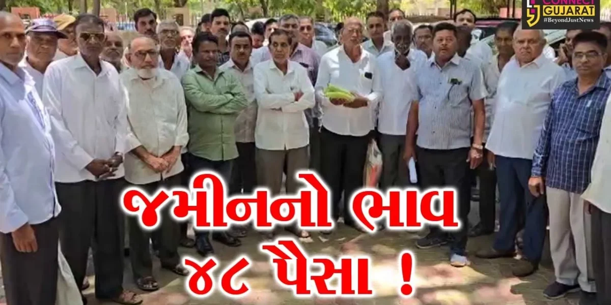 ભરૂચ: સરકારે જમીનોના ભાવ 48 પૈસા જાહેર કર્યા, ખેડૂતોએ વિરોધ નોંધાવ્યો