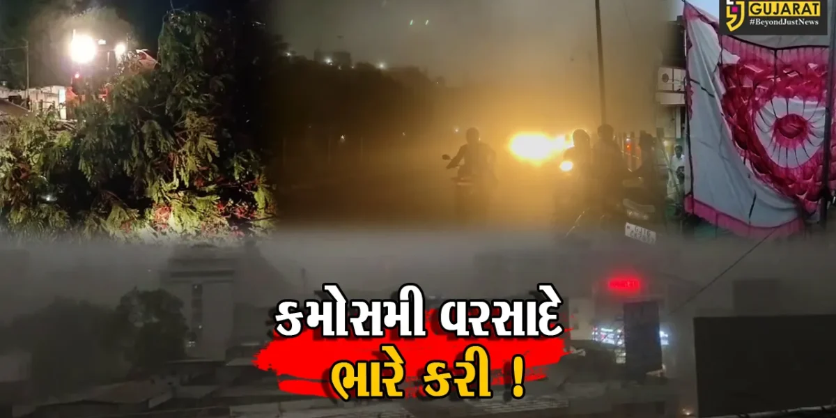 ભરૂચ: મીની વાવાઝોડા અને કમોસમી વરસાદના પગલે ઠેર ઠેર તારાજીના દ્રશ્યો, સરેરાશ 1 ઇંચ વરસાદ નોંધાયો