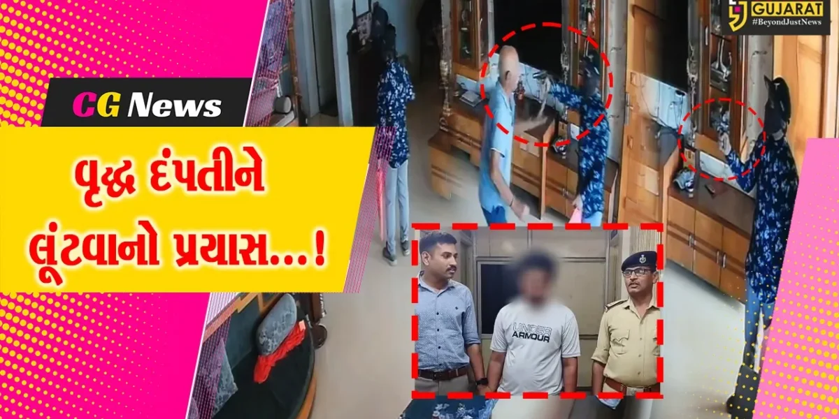 સુરત : સચિન ગામમાં વૃદ્ધ દંપતીને બાનમાં લઈને લૂંટનો પ્રયાસ,લાઇટર જેવું પિસ્તોલ બતાવીને લૂંટ કરવા આવેલો શખ્સ ઝડપાયો
