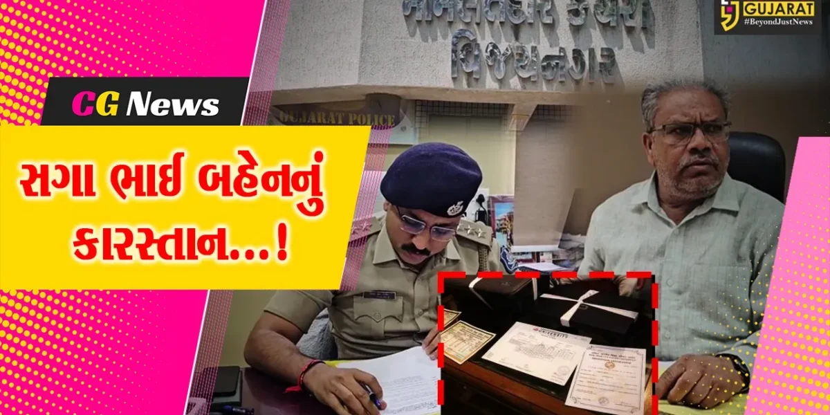 સાબરકાંઠા : સગા ભાઈ બહેન દ્વારા જાતિનું બોગસ પ્રમાણપત્રથી સરકારી નોકરી મેળવવવાના કારસ્તાનનો થયો પર્દાફાશ
