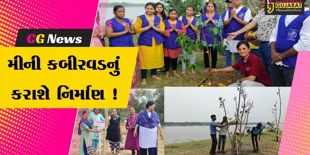 ભરૂચ: શુકલતીર્થ પાસે કડોદમાં મીની કબીરવડનું થશે નિર્માણ, મોટા પ્રમાણમાં વડના વૃક્ષનું કરાયુ રોપણ