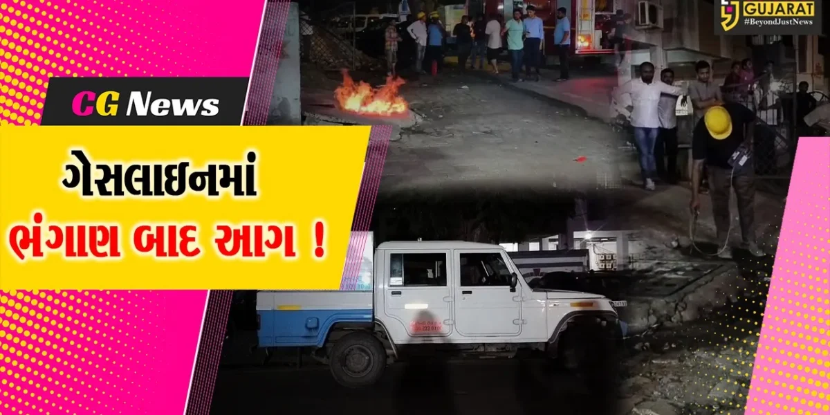 અંકલેશ્વર: GIDCમાં ગુજરાત ગેસની લાઇનમાં ભંગાણ સર્જાયા બાદ આગ, ફાયર વિભાગે પરિસ્થિતિ પર કાબુ મેળવ્યો