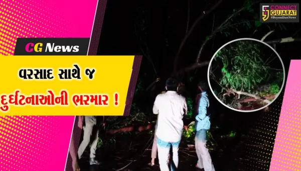 ભરૂચ: ચોમાસાના શરૂઆત સાથે જ દુર્ઘટનાઓની ભરમાર, ઠેર ઠેર વીજ પોલ- વૃક્ષ ધરાશાયી