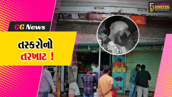 ભરૂચ: નંદેલાવ રોડ પર 4 દુકાનોમાં તસ્કરો ત્રાટકયા, ચોરીની ઘટના CCTV કેમેરામાં કેદ