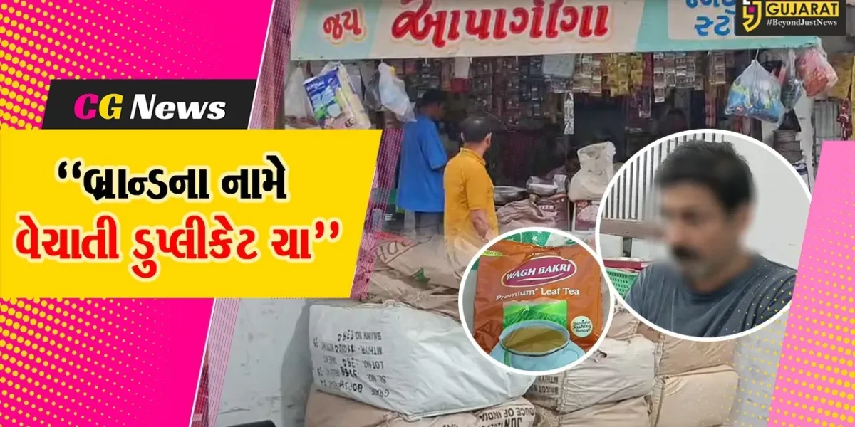 જૂનાગઢ : બ્રાન્ડના નામે વેચાતી ડુપ્લીકેટ ચાનો જથ્થો ઝડપાયો,વાઘ બકરીના બનાવટી પેકેટ સાથે વેપારીની ધરપકડ કરતી પોલીસ