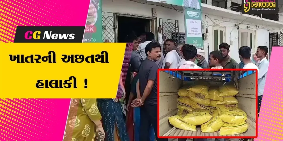 ભરૂચ: જંબુસરમાં ખાતર ખરીદવા ખેડૂતોની લાંબી કતાર, ખાતરની અછતના પગલે ભૂમિપુત્રોને મુશ્કેલી