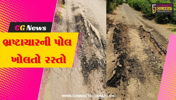 દ્વારકા : કલ્યાણપુરમાં નવો બનેલો રોડ બે મહિનામાં જ તૂટી જતા ભ્રષ્ટાચારના આક્ષેપો, ઉચ્ચ સ્તરીય તપાસની કરાઈ માંગ
