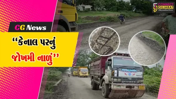 ઝઘડીયા : નવા માલજીપુરા બસ સ્ટેન્ડ નજીક કેનાલ પરના જર્જરિત નાળાથી જોખમ,ભારે વાહનો પર પ્રતિબંધ મૂકી નવું બનાવવા સ્થાનિકોની માંગ