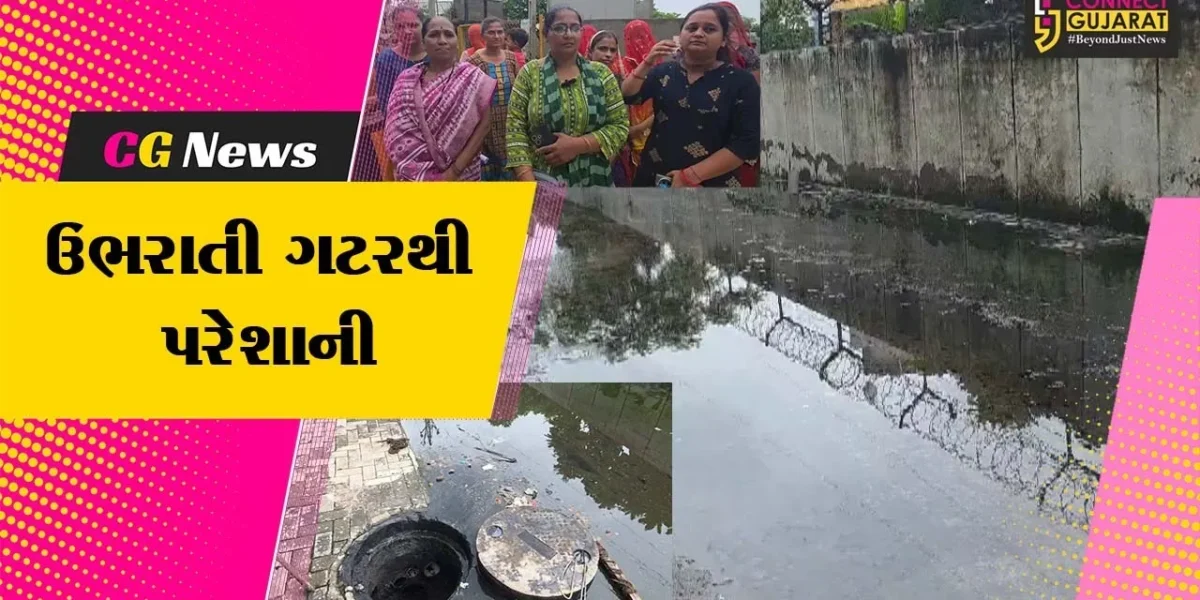 અંકલેશ્વર : ભડકોદ્રા ગામની શ્રીજી વિલા સોસાયટીના રહીશો બે વર્ષથી ગટરના ગંદા પાણીમાં રહેવા બન્યા મજબૂર