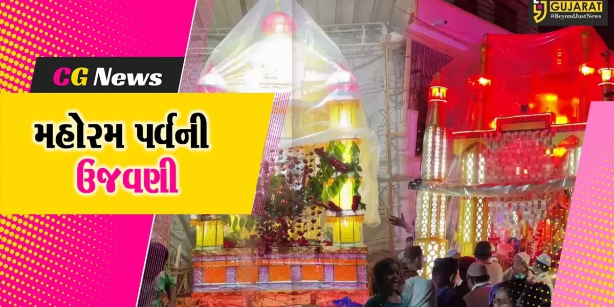 ભરૂચ : મોહરમ પર્વ નિમિતે શહિદે કરબલાની યાદમાં કલાત્મક તાજીયા જુલુસ યોજાયું,મોટી સંખ્યામાં મુસ્લિમ બિરાદરો ઉમટ્યા
