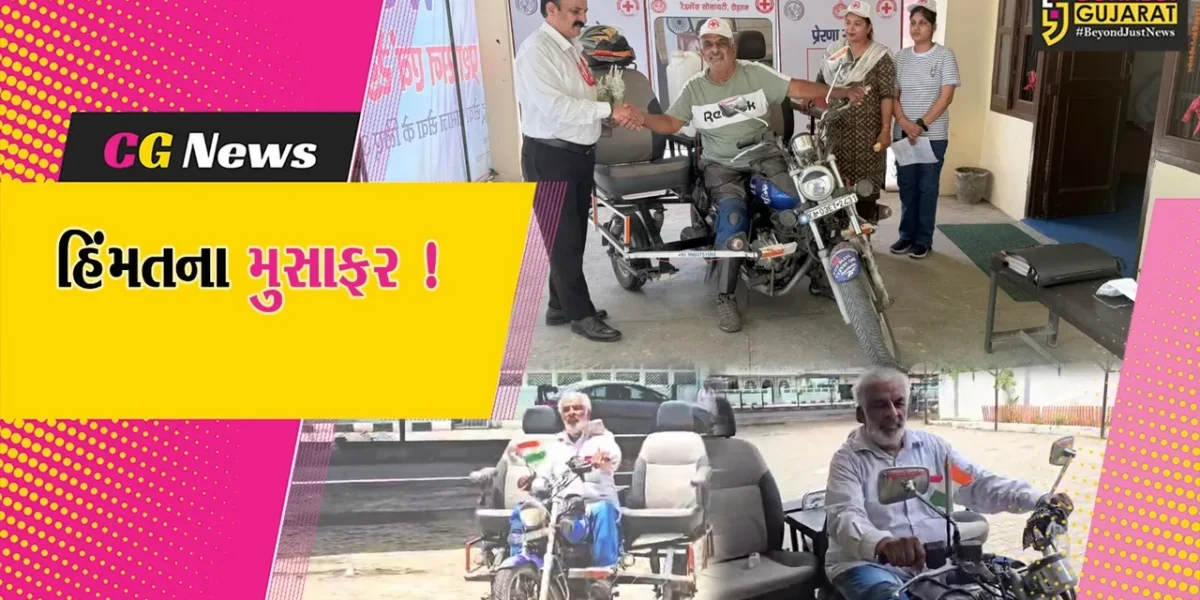 ભરૂચમાં પહોંચ્યા હિંમતના મુસાફર બી.વી. નારાયણ, ટ્રાફિક સલામતી અને અંગદાન અંગે ફેલાવી રહ્યા છે જાગૃતિ