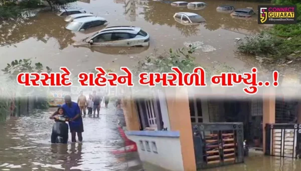 સાબરકાંઠા : મુશળધાર વરસાદે હિંમતનગર શહેરને ઘમરોળી નાખ્યું, કાયમી ઉકેલ નહીં આવતા પાલિકા પ્રત્યે લોકોમાં રોષ…