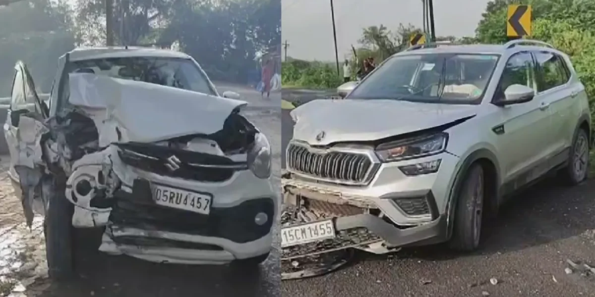 અંકલેશ્વર-સુરત સ્ટેટ હાઇવે પર અલવા ગામ પાસે બે કાર વચ્ચે અકસ્માત, 2 લોકોને ઇજા