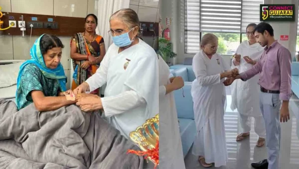 અંકલેશ્વર : પ્રજાપિતા બ્રહ્માકુમારીઝ દ્વારા રક્ષાબંધન પર્વની ઉજવણી, જયાબેન મોદી કેન્સર હોસ્પિટલમાં દર્દીઓ-સ્ટાફને રાખડી બાંધી
