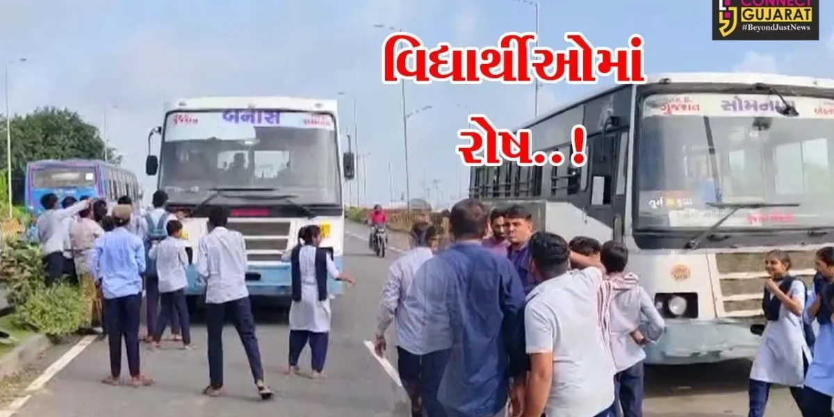 જુનાગઢ : એસટી. બસની અનિયમિતતાના કારણે અભ્યાસ પર અસર પડતાં રોષે ભરાયેલા વિદ્યાર્થીઓએ કર્યો ચક્કાજામ…