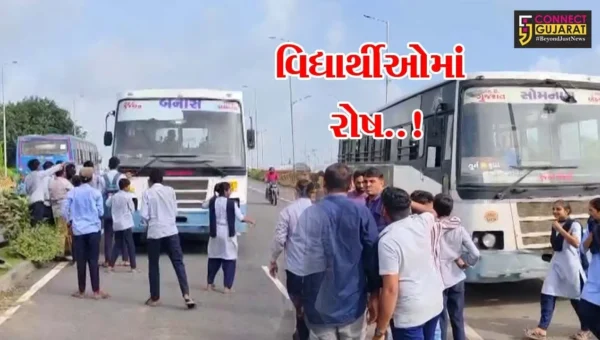 જુનાગઢ : એસટી. બસની અનિયમિતતાના કારણે અભ્યાસ પર અસર પડતાં રોષે ભરાયેલા વિદ્યાર્થીઓએ કર્યો ચક્કાજામ…