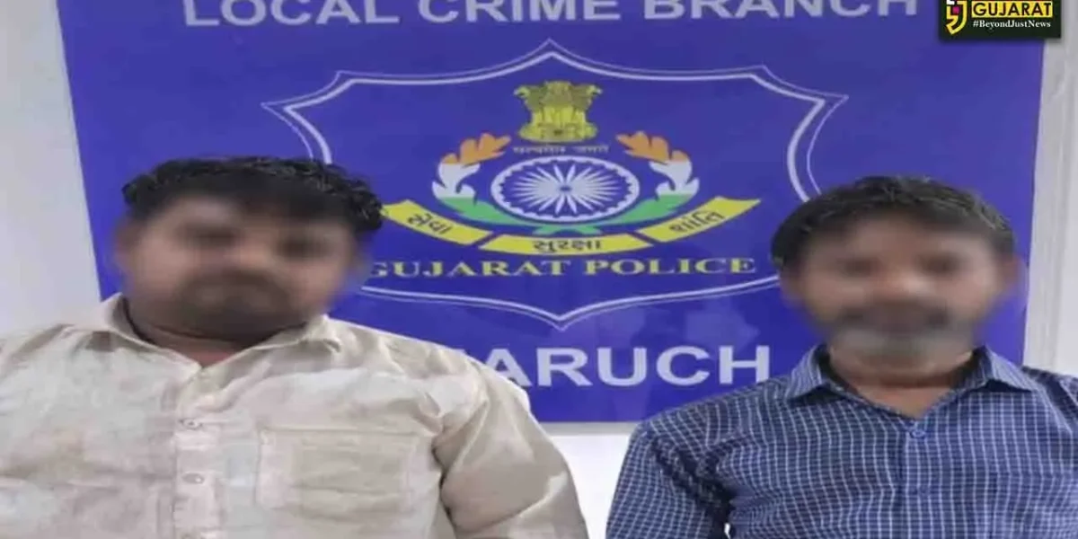 અંકલેશ્વર: ક્રાઇમ બ્રાન્ચે હાંસોટના ખરચ ગામ નજીકથી શંકાસ્પદ ભંગારના જથ્થા સાથે 2 આરોપીની કરી ધરપકડ