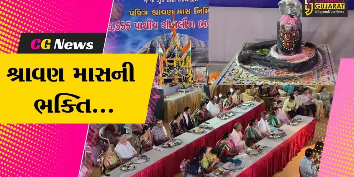 સુરત : કામરેજના લાડવી ગામે જે.જે.ગ્રુપ દ્વારા 7.11 લાખ પાર્થિવ શિવલિંગની પૂજા-અર્ચના કરવાનો સંકલ્પ પૂર્ણ થયો…