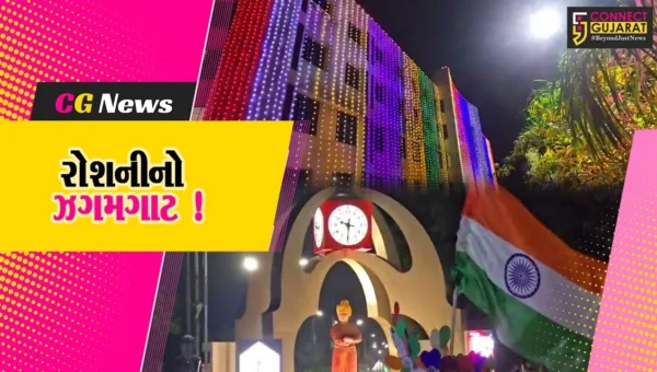 ભરૂચ: સ્વાતંત્ર્ય પર્વ પર શહેરે નવી દુલહનનો સાજ સજ્યો, સરકારી ઇમારતો- સર્કલ લાઇટિંગથી ઝળહળ્યા