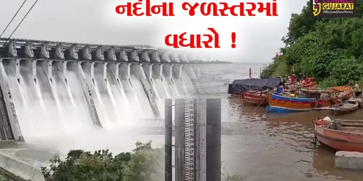 ભરૂચ: ડેમમાંથી પાણીની વિપુલ માત્રામાં આવકના પગલે ગોલ્ડનબ્રિજ નજીક નર્મદા નદીની જળસપાટીમાં સતત વધારો !