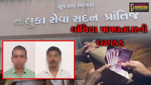 સાબરકાંઠા :  પ્રાંતિજ મામલતદાર અને તેમનો ડ્રાઈવર રૂપિયા 50 હજારની લાંચ લેતા ACBના હાથે ઝડપાયા