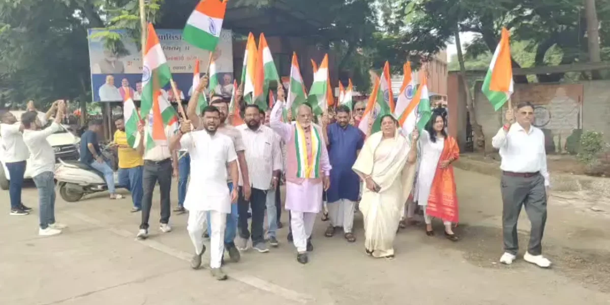 અંકલેશ્વર:નગર સેવા સદન દ્વારા સ્વાતંત્ર્ય પર્વ પૂર્વે તિરંગા યાત્રાનું આયોજન, રાષ્ટ્રભક્તિનો માહોલ જોવા મળ્યો
