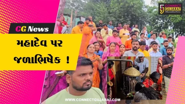 અંકલેશ્વર: કોસમડીના સિદ્ધેશ્વર મહાદેવને કાવડ યાત્રીઓ દ્વારા પાવન સલીલા માં નર્મદાનું જળ અર્પણ કરાયુ