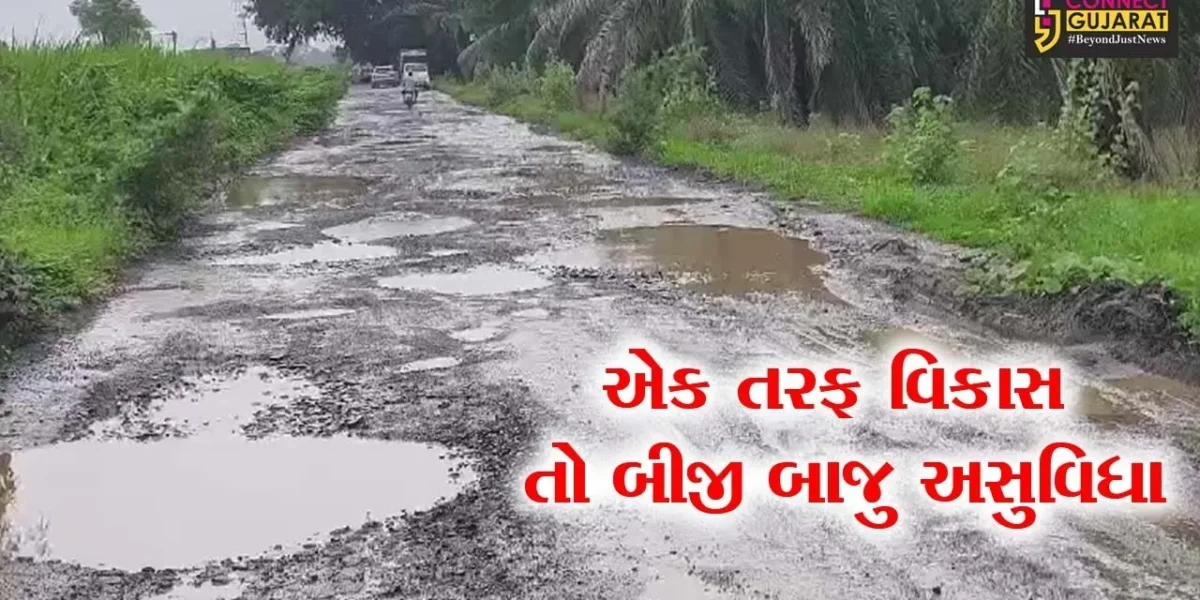 ઝઘડિયા : કરોડો રૂપિયાના ખર્ચે નર્મદા નદી પર અશા – માલસર બ્રિજ તો બન્યો પણ તેને જોડતો રસ્તો અત્યંત બિસ્માર