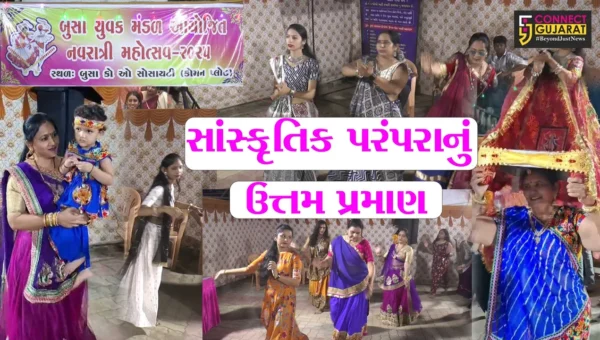 ભરૂચ : નંદેલાવના બુસા સોસાયટીમાં સાંસ્કૃતિક નવરાત્રીમાં માત્ર દીકરી જ નહીં પરંતુ પરિવાર પણ ઘૂમે છે ગરબે