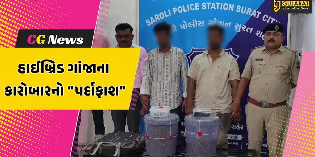 સુરત : MD કરતાં પણ વધુ ઘાતક એવા રૂ. 78 લાખના હાઇબ્રીડ ગાંજાના જથ્થા સાથે સારોલી પોલીસે 2 શખ્સોની ધરપકડ કરી…