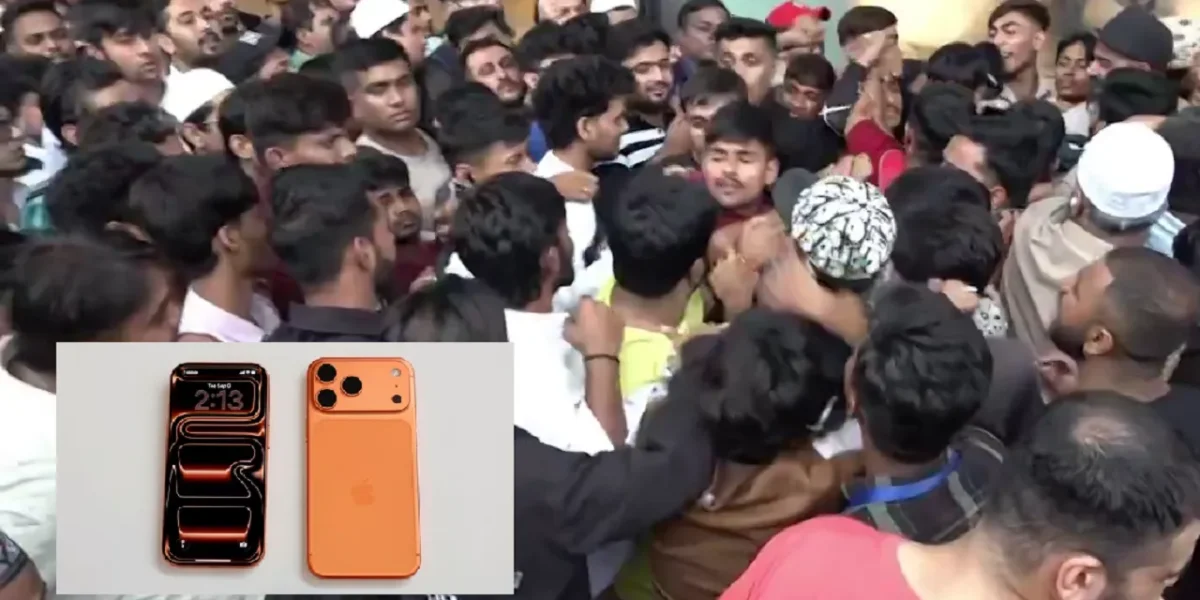 મુંબઈમાં નવા iPhone માટે એપલ સ્ટોરમાં ઝપાઝપી, મુક્કાબાજીનો વીડિયો થયો વાયરલ