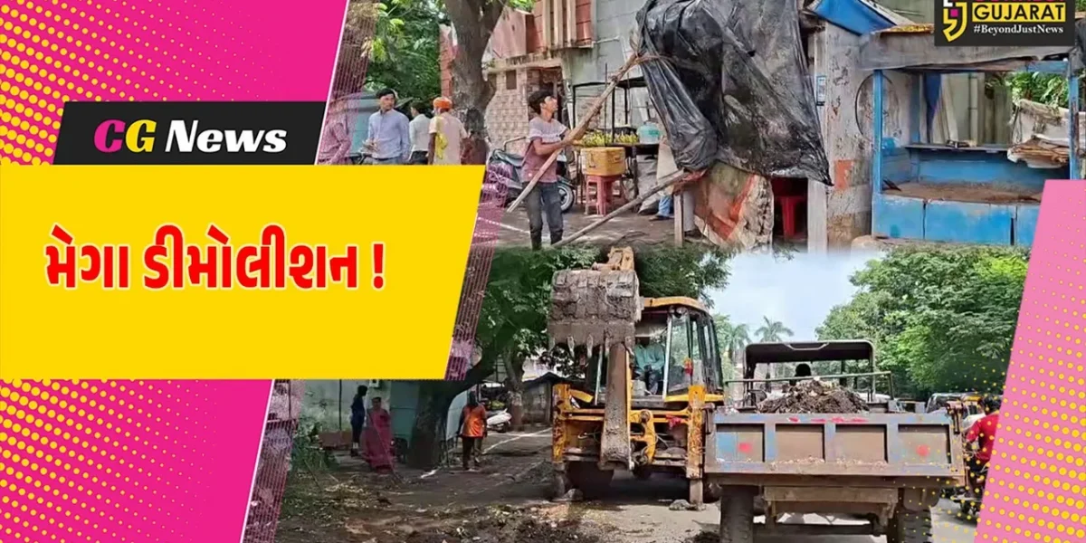 અંકલેશ્વર: તંત્ર દ્વારા વાલિયા ચોકડી નજીકના ગેરકાયદેસર દબાણો દૂર કરાયા, માર્ગનું કરાશે વિસ્તૃતીકરણ