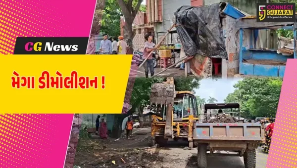 અંકલેશ્વર: તંત્ર દ્વારા વાલિયા ચોકડી નજીકના ગેરકાયદેસર દબાણો દૂર કરાયા, માર્ગનું કરાશે વિસ્તૃતીકરણ