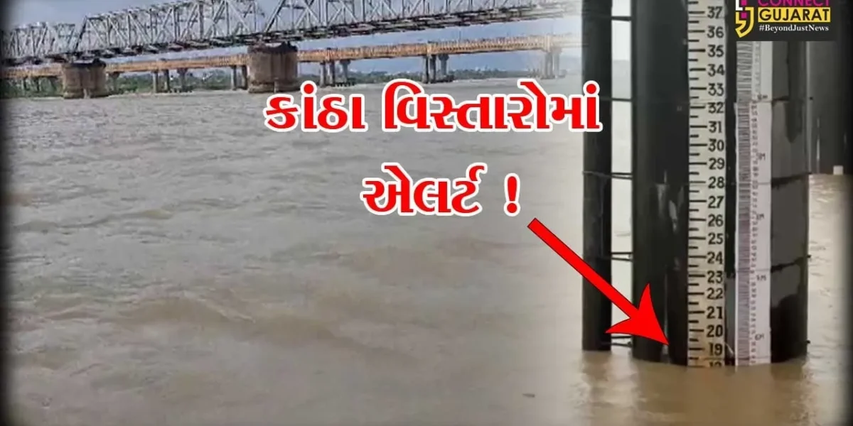 ભરૂચ: ગોલ્ડનબ્રિજ નજીક નર્મદા નદીની જળ સપાટી 18 ફૂટને પાર, કાંઠા વિસ્તારોમાં એલર્ટ !