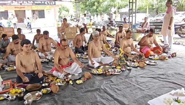 ભરૂચઃ પરશુરામ બ્રહ્મસમાજ સંગઠન દ્વારા અમાસ નિમિત્તે પિતૃતર્પણનું કરાયુ આયોજન