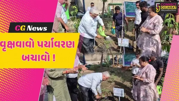 અંકલેશ્વર: વાવે ગુજરાત અભિયાન અંતર્ગત મેગા વૃક્ષારોપાણનો કાર્યક્રમ યોજાયો, પર્યાવરણના જતનના હેતુસર કરાયુ વૃક્ષારોપાણ