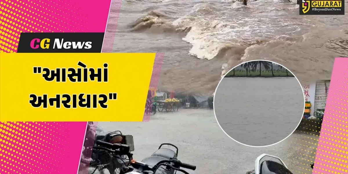 ગુજરાત :  રાજ્યમાં આસોમાં અનરાધાર વરસાદ,232 તાલુકાને ધમરોળતા મેઘરાજા,ખેતીના ઉભા પાકને નુકસાન