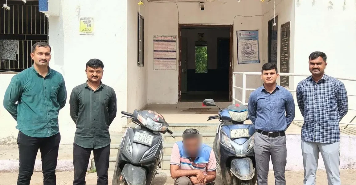 ભરૂચ: એ ડિવિઝન પોલીસે રીઢા વાહનચોરની કરી ધરપકડ, વાહનચોરીના 2 ગુનાનો ભેદ ઉકેલાયો
