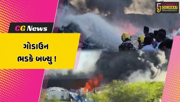 અંકલેશ્વર: NH 48 નજીક સ્ક્રેપમાં ગોડાઉનમાં ભીષણ આગ, અફરાતફરીનો માહોલ
