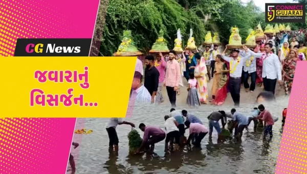 ભરૂચ-અંકલેશ્વરમાં માઈભક્તો દ્વારા સ્થાપિત જવારાનું નર્મદા નદીના પવિત્ર જળમાં વિસર્જન કરાયું…
