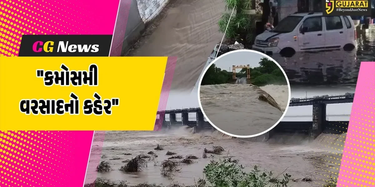 ગુજરાત : રાજ્યભરમાં કમોસમી વરસાદથી જનજીવન અસ્તવ્યસ્ત બન્યું,ખેડૂતો ચિંતાગ્રસ્ત