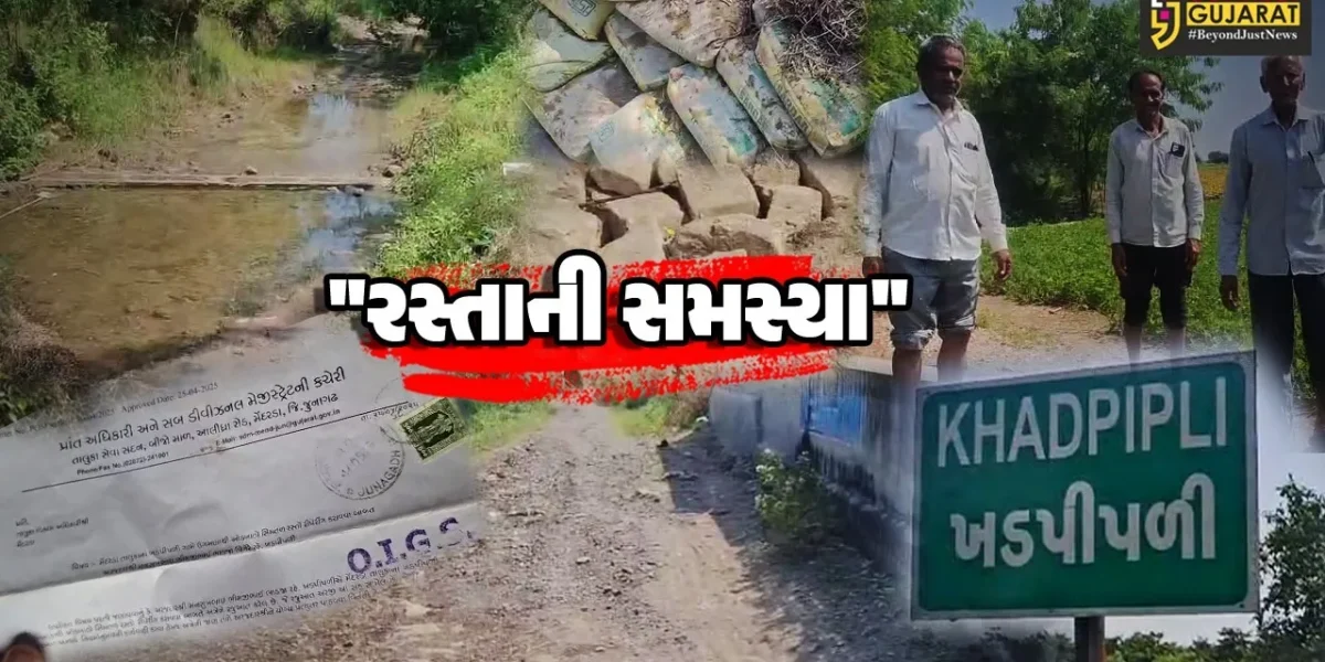 જૂનાગઢ : મેંદરડાના ખડપીપળીમાં સીમના રસ્તાના અભાવે ખેડૂતોને હાલાકી,વારંવારની રજૂઆતો બાદ પણ પરિણામ શૂન્ય
