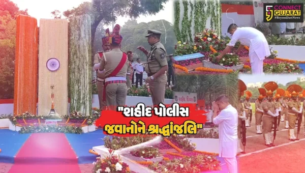 સુરત : પોલીસ શહીદ સંભારણા દિવસ નિમિત્તે પરેડ યોજાઇ,નાયબ મુખ્યમંત્રી હર્ષ સંઘવીએ વીર જવાનોને પાઠવી શ્રદ્ધાંજલિ